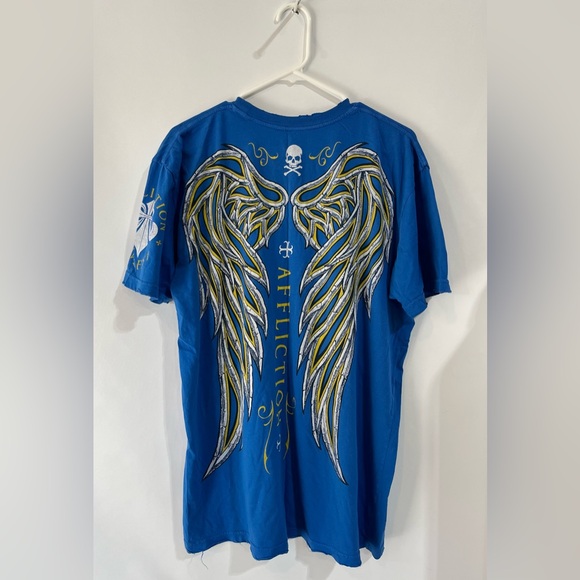 AFFLICTION LIVE FAST Short Sleeve Shirt Size 2XL - Picture 2 of 3